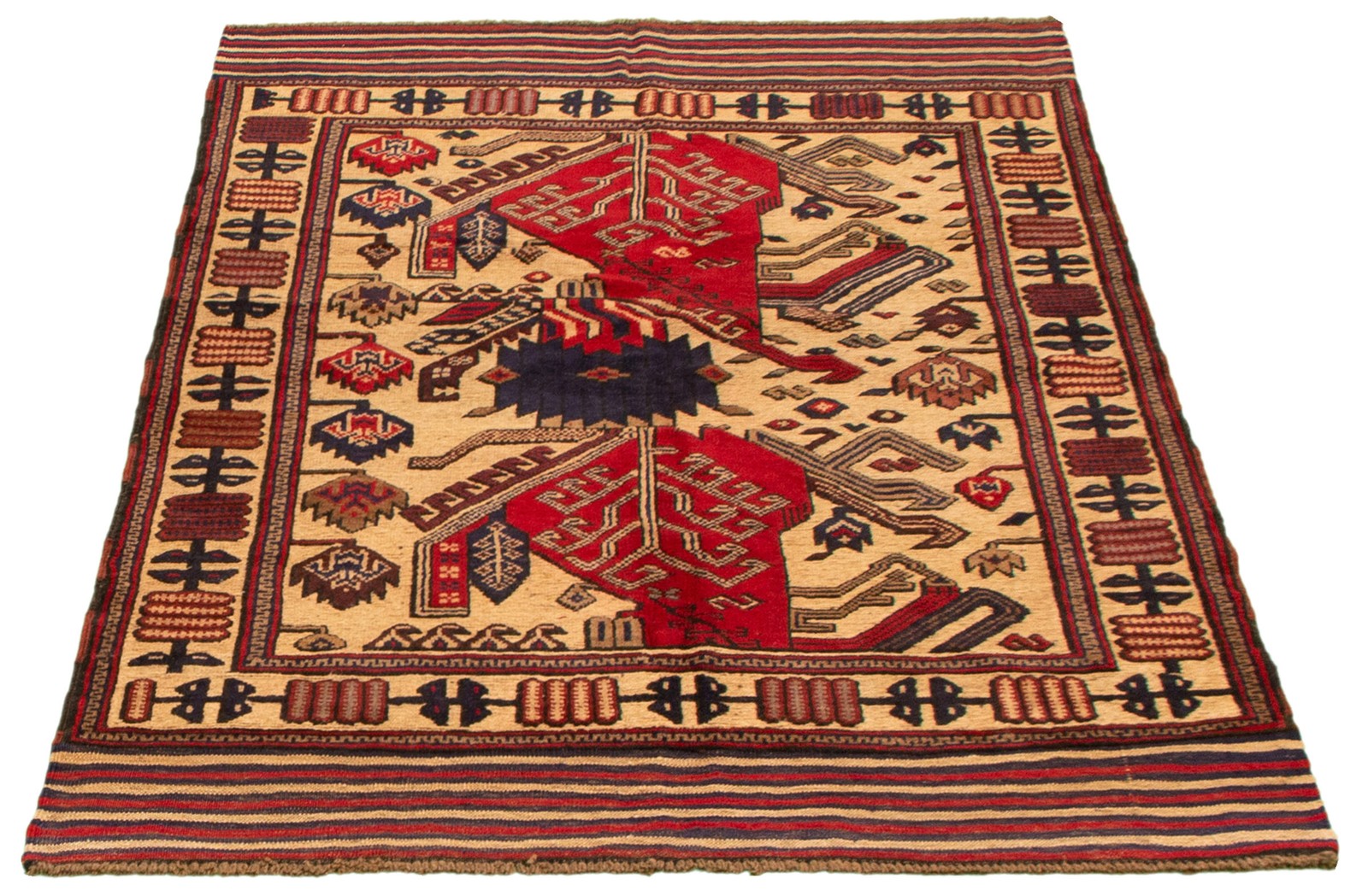 Traditional Vintage Hand-Knotted Area Rug 4’5″ x 6’4″ Oriental Wool Carpet