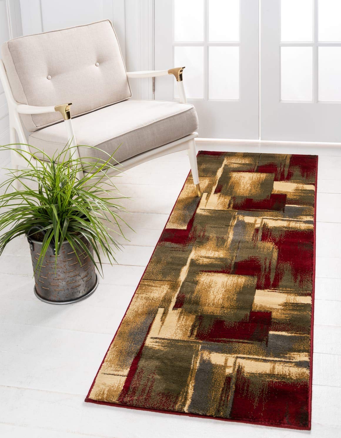 Barista Collection Area Rug – Timor (2′ 2″ x 6′ 1″ Runner, Multi/ Red)