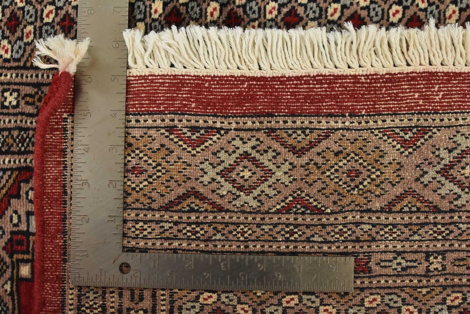 Bokhara Jaldar Rug 3’1” x 4’10” Red Wool Tribal Hand-Knotted Oriental Carpet