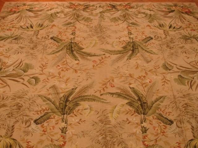 TROPICAL Double Knot Handmade 8′ x 10′ Exotic wool rug PIX-3964
