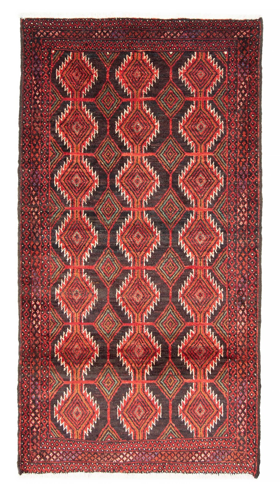 Vintage Traditional Hand-Knotted Area Rug 3’6″ x 5’11” Oriental Wool Carpet