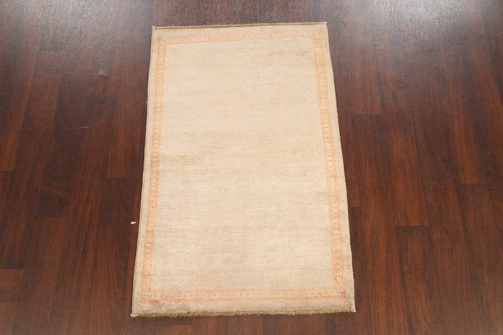 Contemporary Foyer Rug 3×4 Ft Hand-Knotted Bordered Modern Oriental Wool Carpet