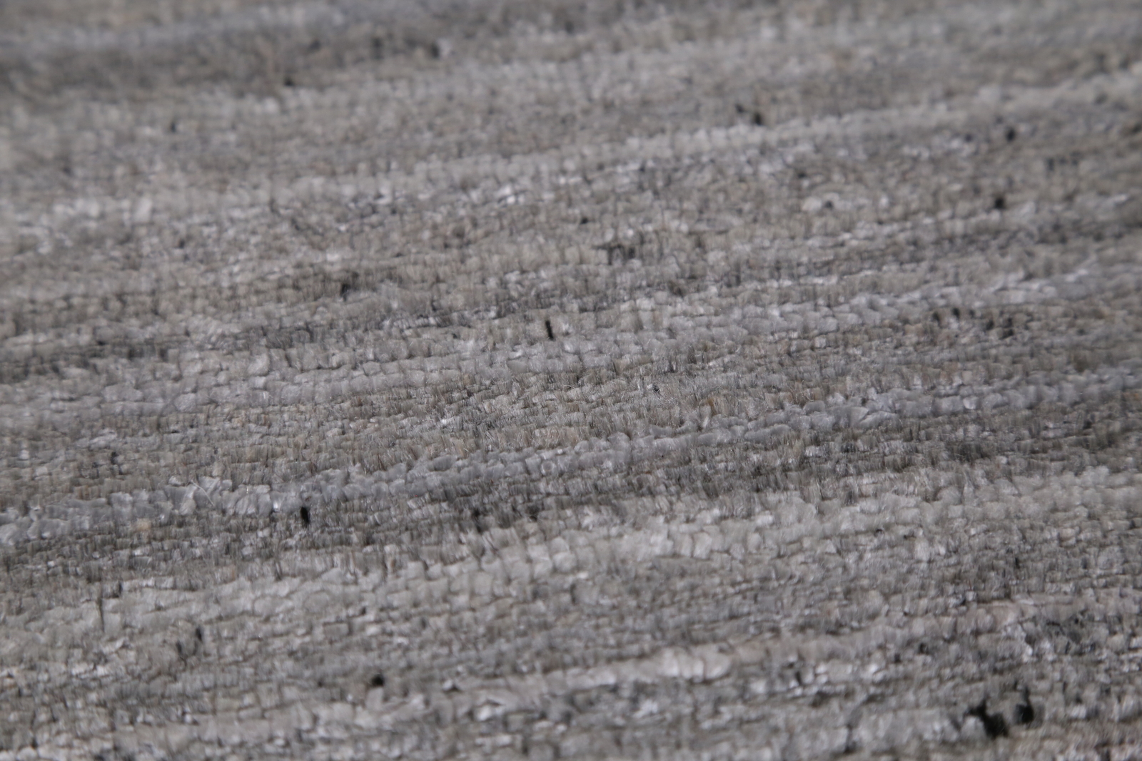 Eye-catching Gabbeh Area Rug Gray Color Handmade Silk 9×12 ft