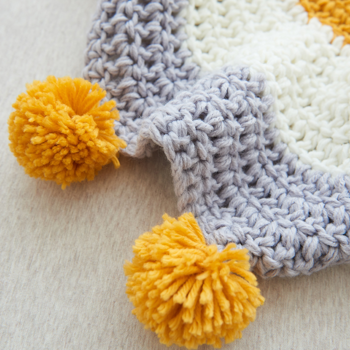 Hand knit multicolor floor rugs wool pom throw hand crochet thickening sofa mat