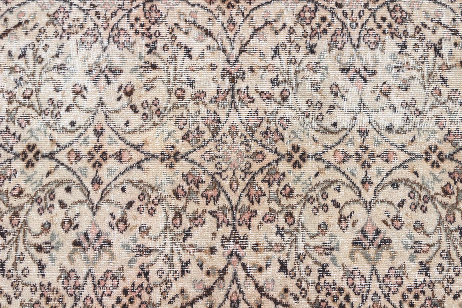 5,8×8,5 ft Rug, Vintage Turkish Rug, Brown Wool Rug