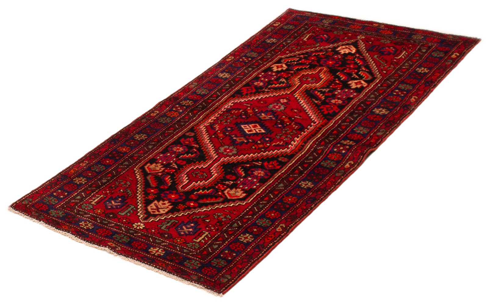 Traditional Vintage Hand-Knotted Area Rug 3’5″ x 6’11” Oriental Wool Carpet