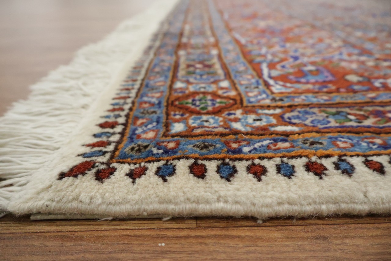 Elegant 7×9 Area Rug Traditional Geometric Wool Design Carpet Multicolor