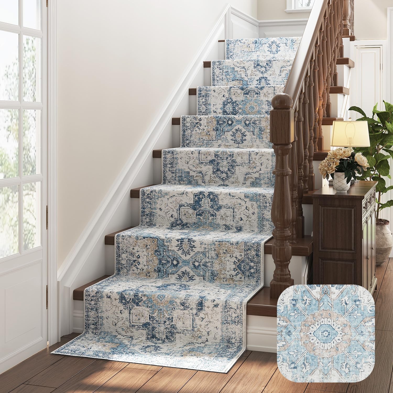 jinchan Runner Rug 2×8 Hallway Rug Kitchen Washable Runner Vintage Mat Retro …