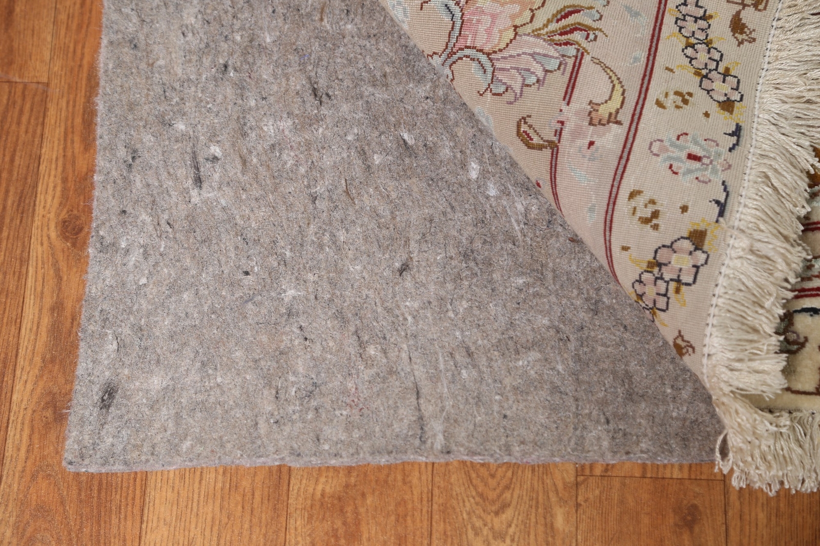 Masterpiece Wool/ Silk Tebriz 16×16 ft. Large Square Rug 400 Knots Vegetable Dye