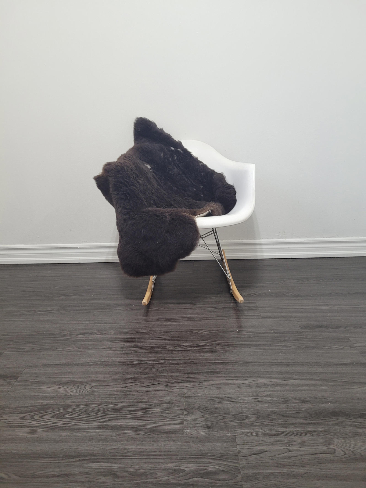 Sheepskin rug, soft Dense wool rare color 100% natural #B683