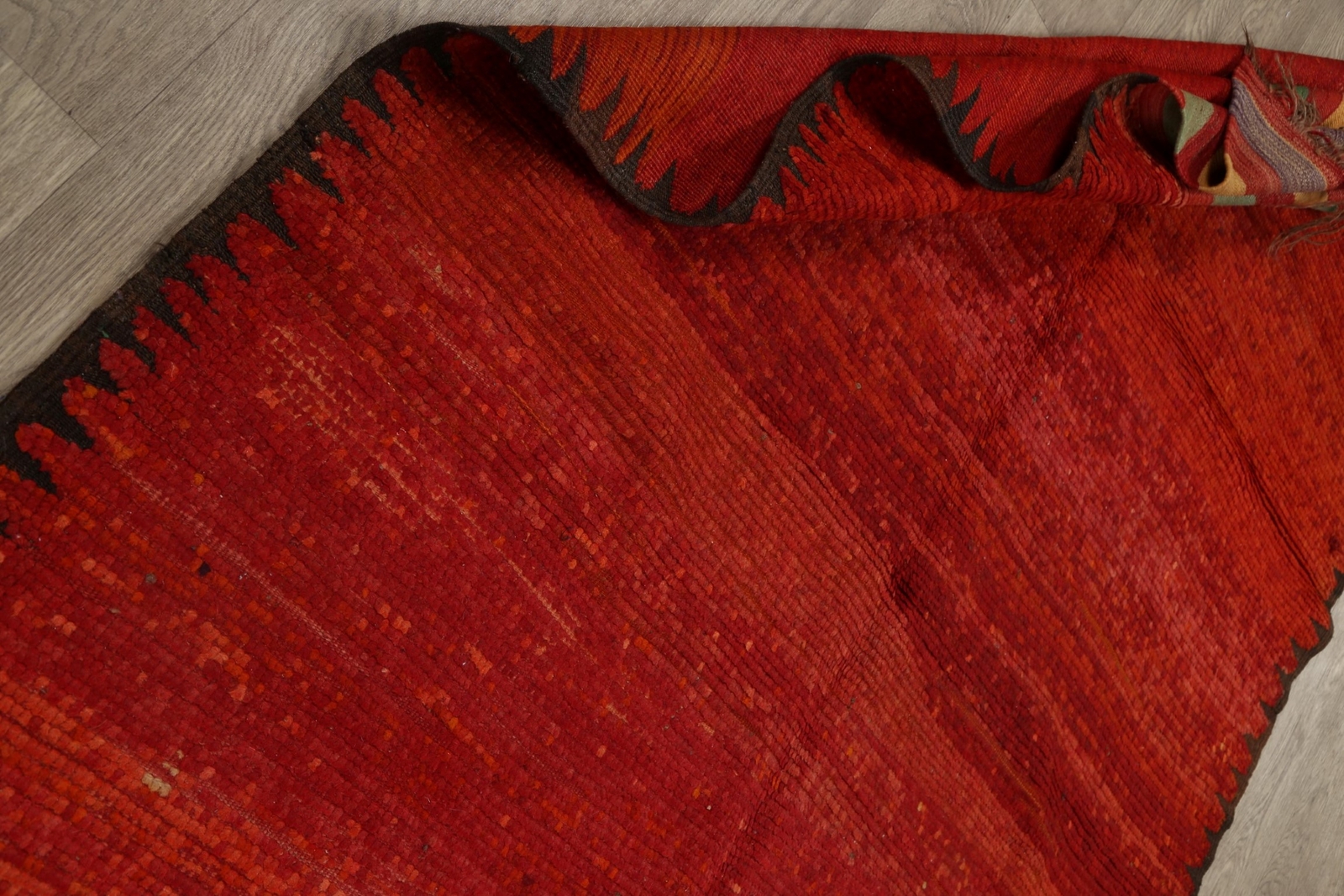 Vintage Stylish Hand-Knotted Wool Moroccan Long Runner Rug 5×17 ft