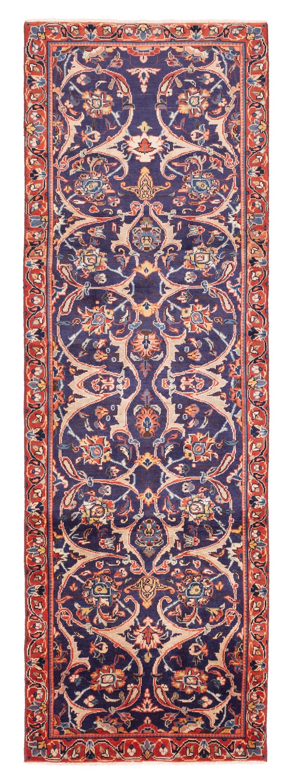 3’9″ x 10’11” Vintage Hand-knotted Runner Rug Traditional Oriental Wool Carpet