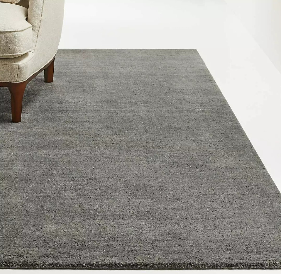 New Baxter Gray Handmade Area Rug 100 % Wool Premium Quality Rug