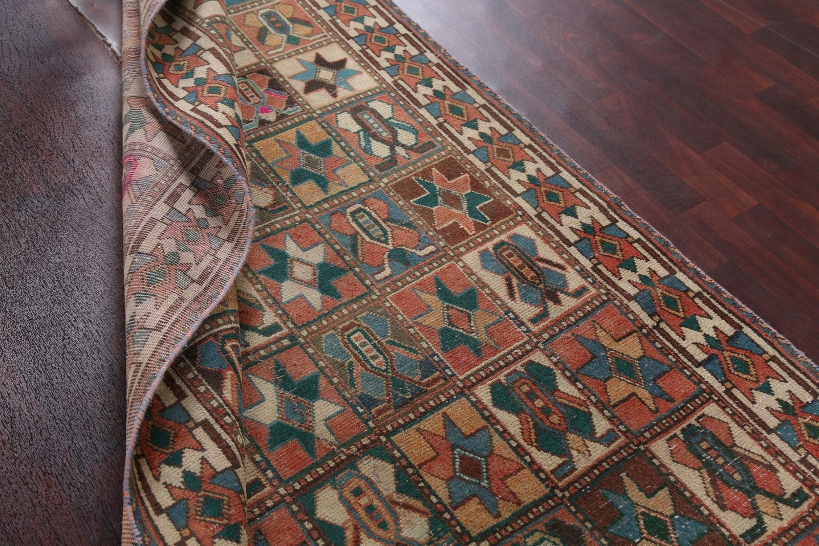 Vintage Garden Design Bakhtiari Tribal Traditional Hand-knotted Area Rug 5×9