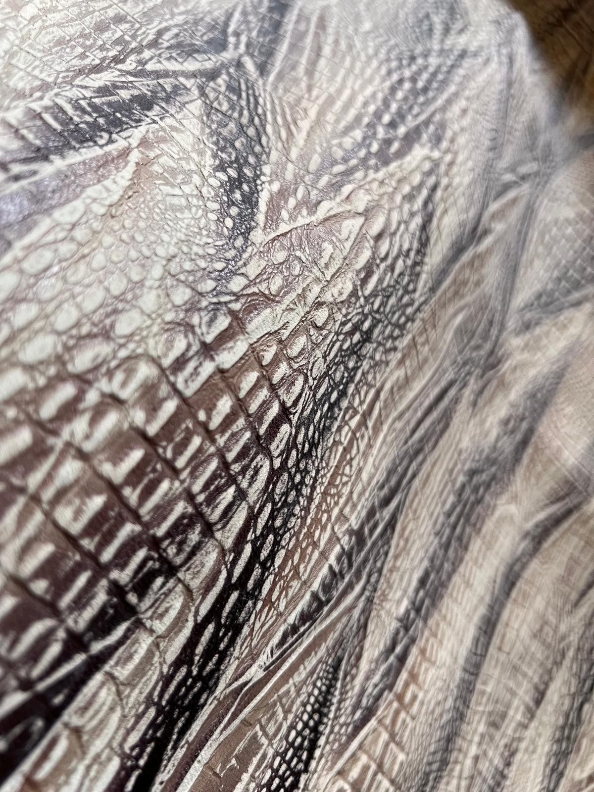 100% LAMBSKIN LEATHER GARMENT PRINTED HIDE SKIN 88426