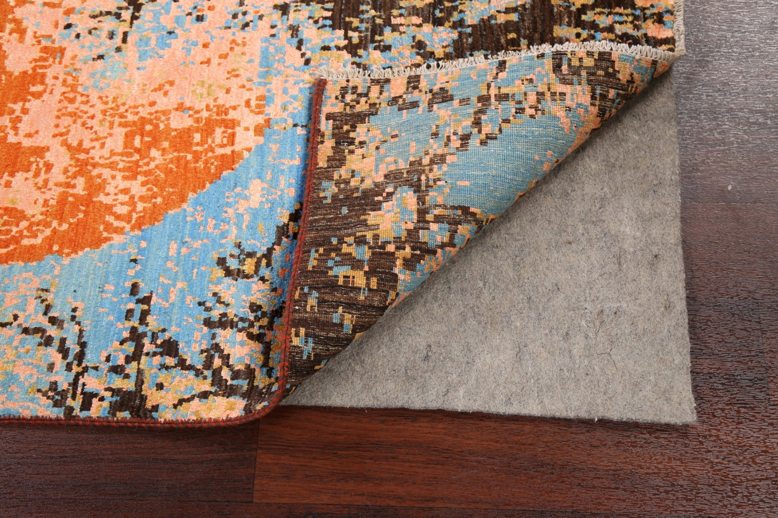 Vegetable Dye Handmade Artistic Modern Rug 4×6 Ft Bedroom Wool & Silk Area Rug