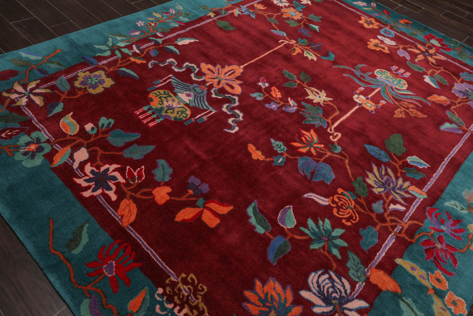 Hand-Tufted New Zealand Wool Rug – Soft Area Carpet for Bedroom & Living Room