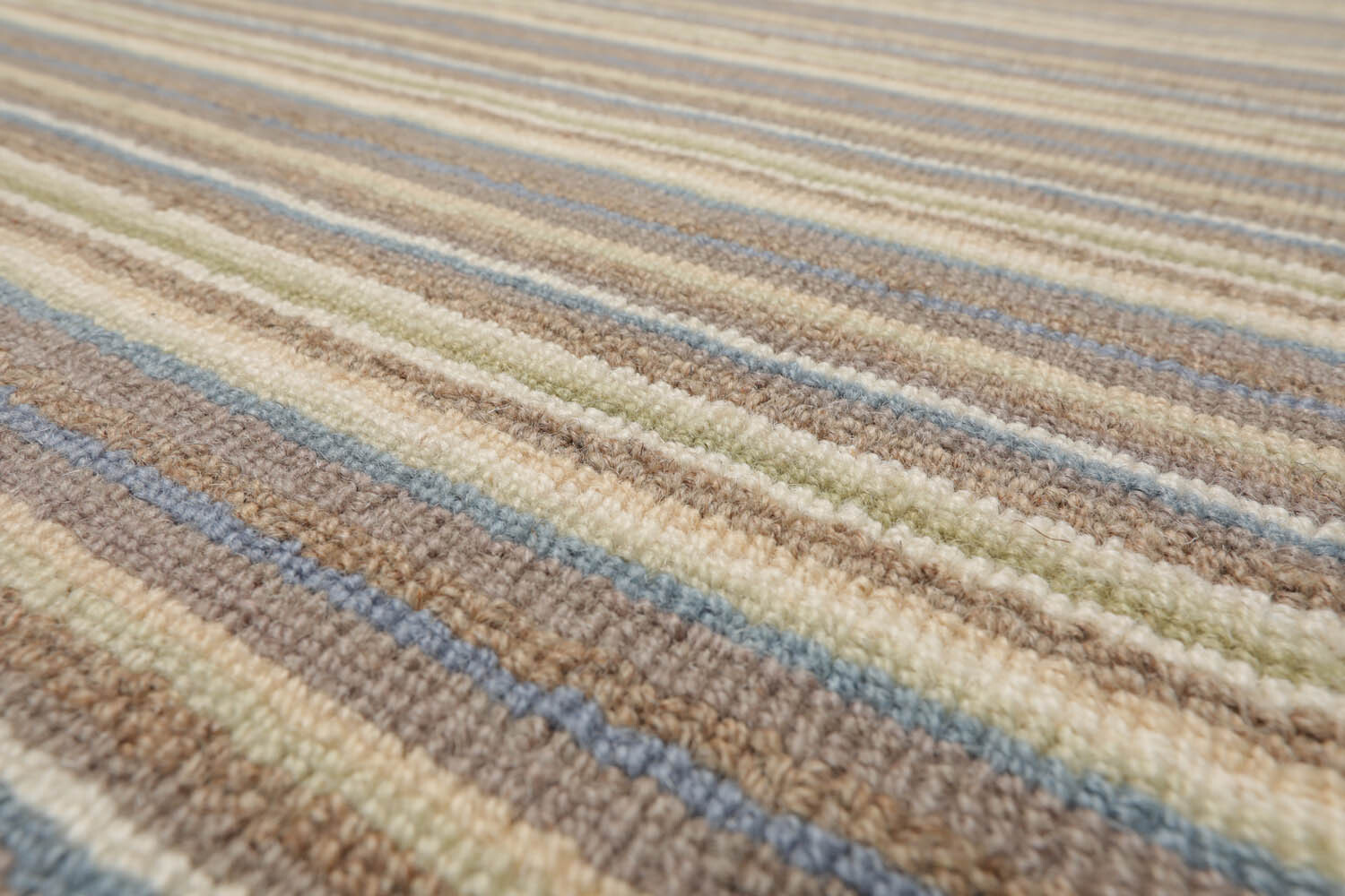 LoomBloom Multi Sizes Multi Color Hand Woven Striped New Zealand Wool Area Rug
