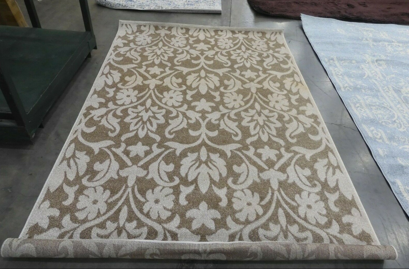 WHEAT / BEIGE 6′ X 9′ Stained Rug, Reduced Price 1172614258 AMT424S-6