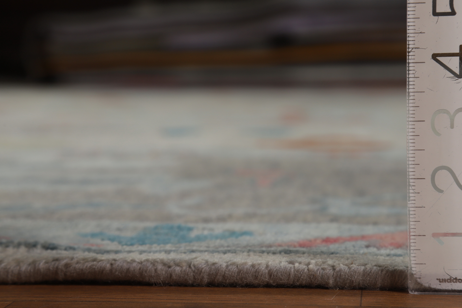 Bohemian Oushak Indian Area Rug Hand-Knotted Wool Large Rugs 12×15 ft Grey