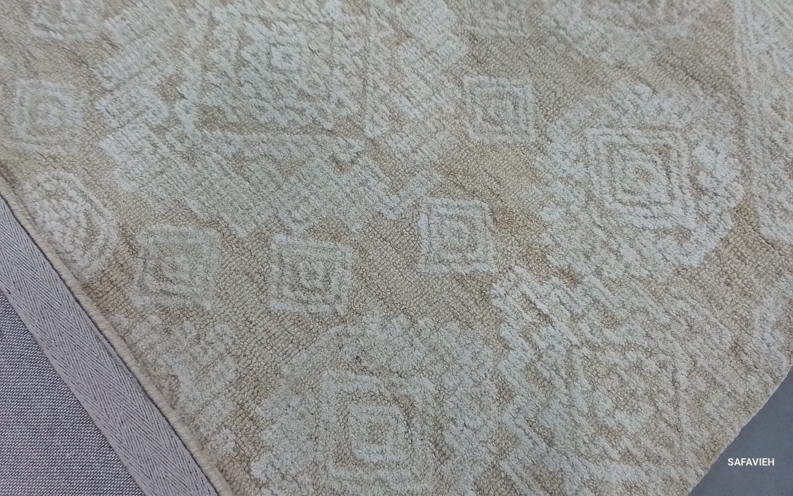GOLD / IVORY 8′-0″ x 10′-0″ Back Stain Rug, Reduced Price 1172769072 MET987D-8