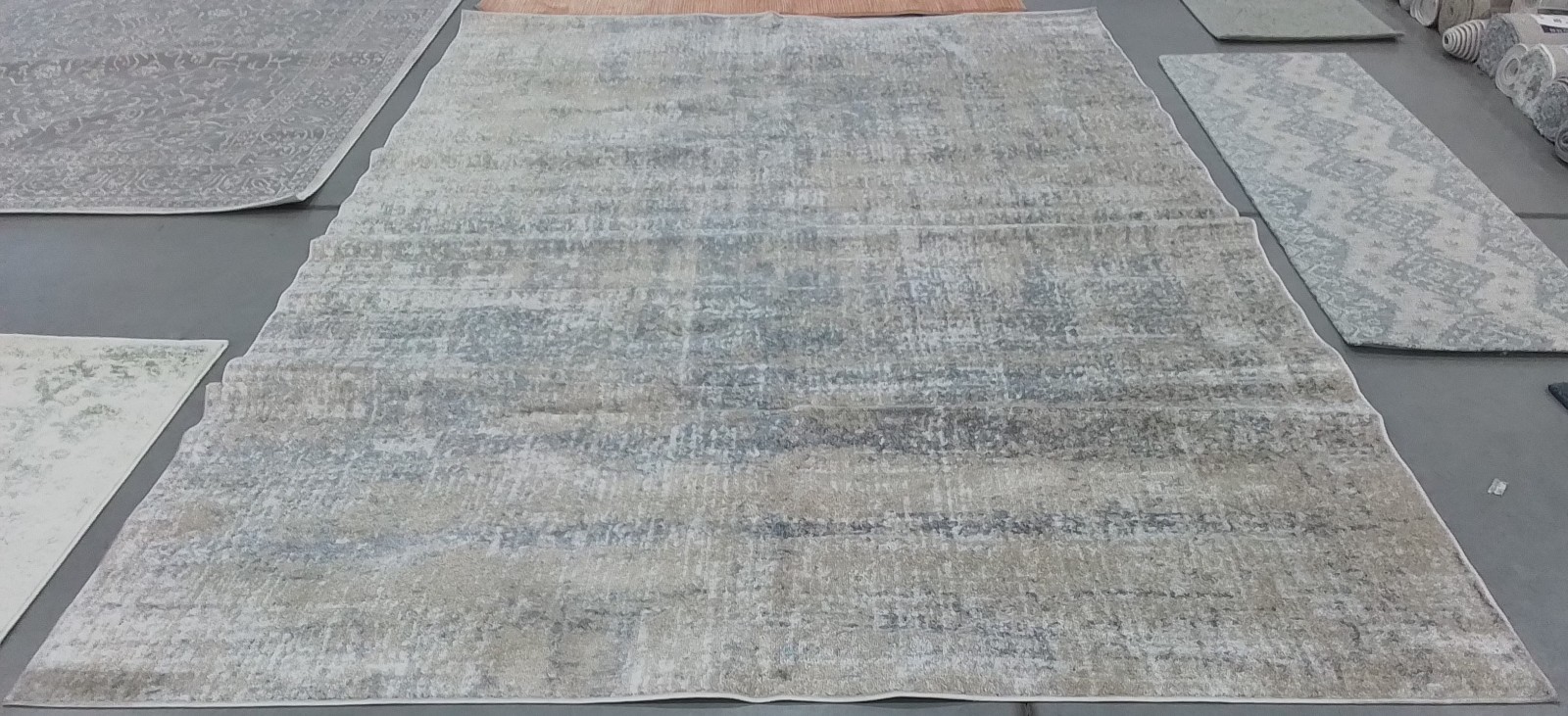 BEIGE / SLATE 9′-0″ x 12′-0″ Stained Rug, Reduced Price 1172776719 ADR207B-9