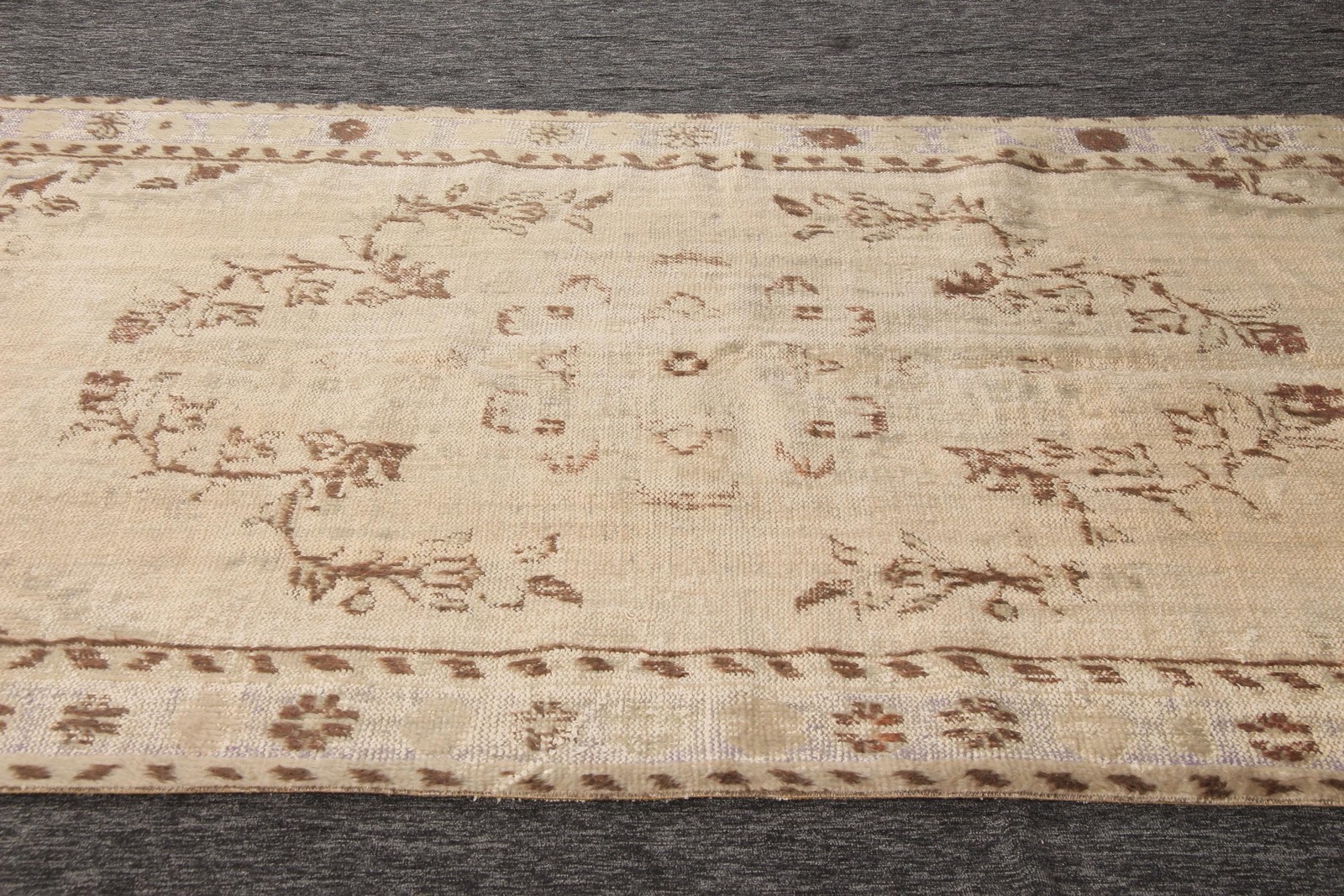 5,6×8,5 ft Large Vintage Rug, Turkish Rug, Brown Gray Moroccan Wool Rug