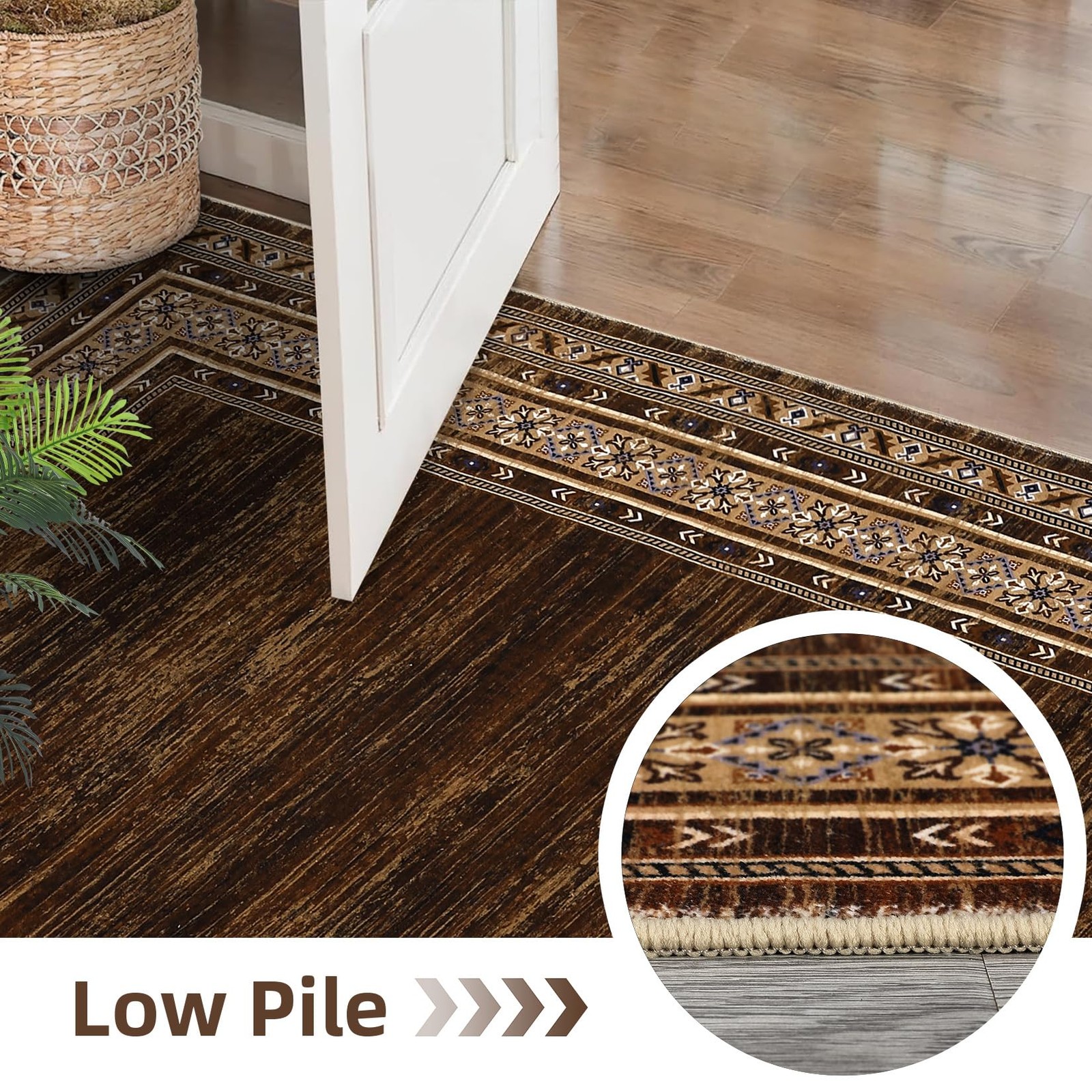 5x7ft Foldable Shag Area Rug, Soft Washable Polyester Carpet for Bedroom Dorm