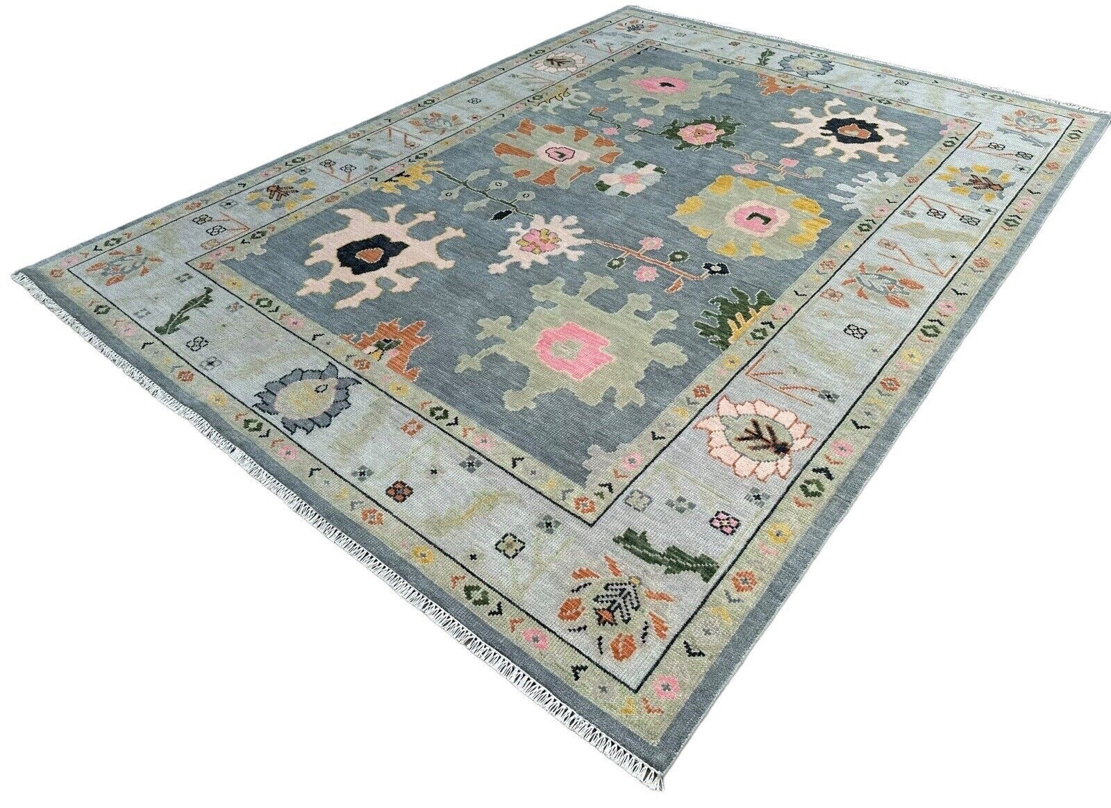4×6,5×8,6×9,8×10,10×14,12×18, Oushak Hand Knotted Wool Area Rug ,