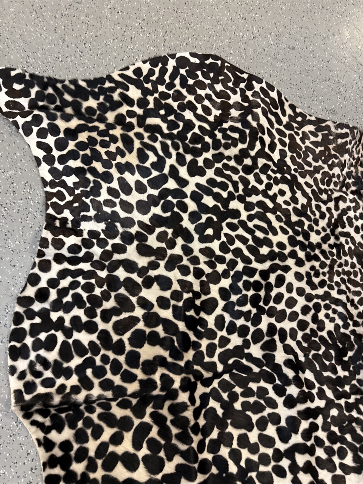 Four Hands Leopard Printed Hide Rug – Brown & Black