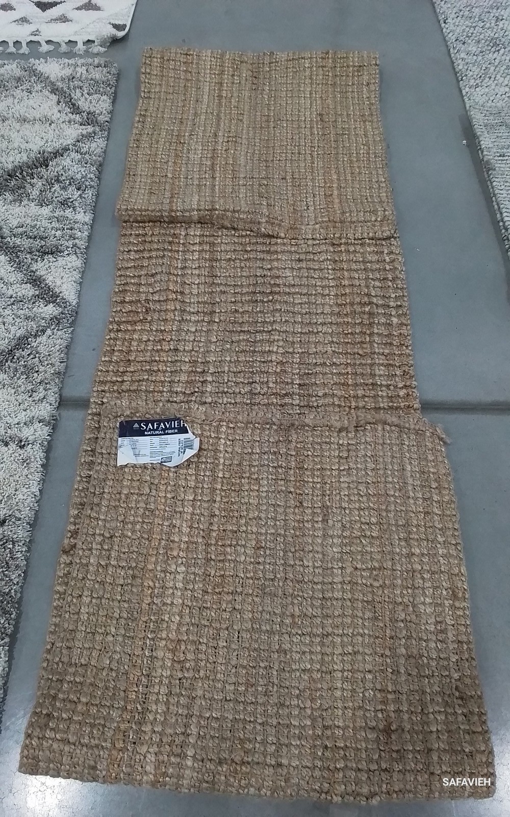 NATURAL 2′-6″ x 12′-0″ Broken Thread Rug, Reduced Price 1172796796 NF447A-212