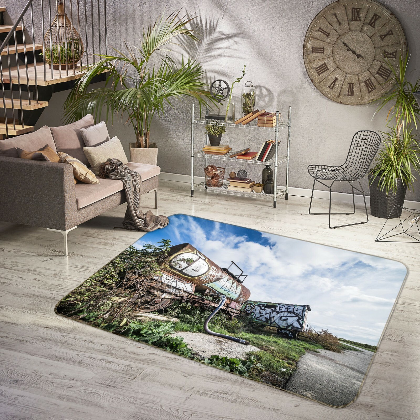 3D Mottled Grass A326 Transport Game Non Slip Rug Mat Photo Carpet Zoe