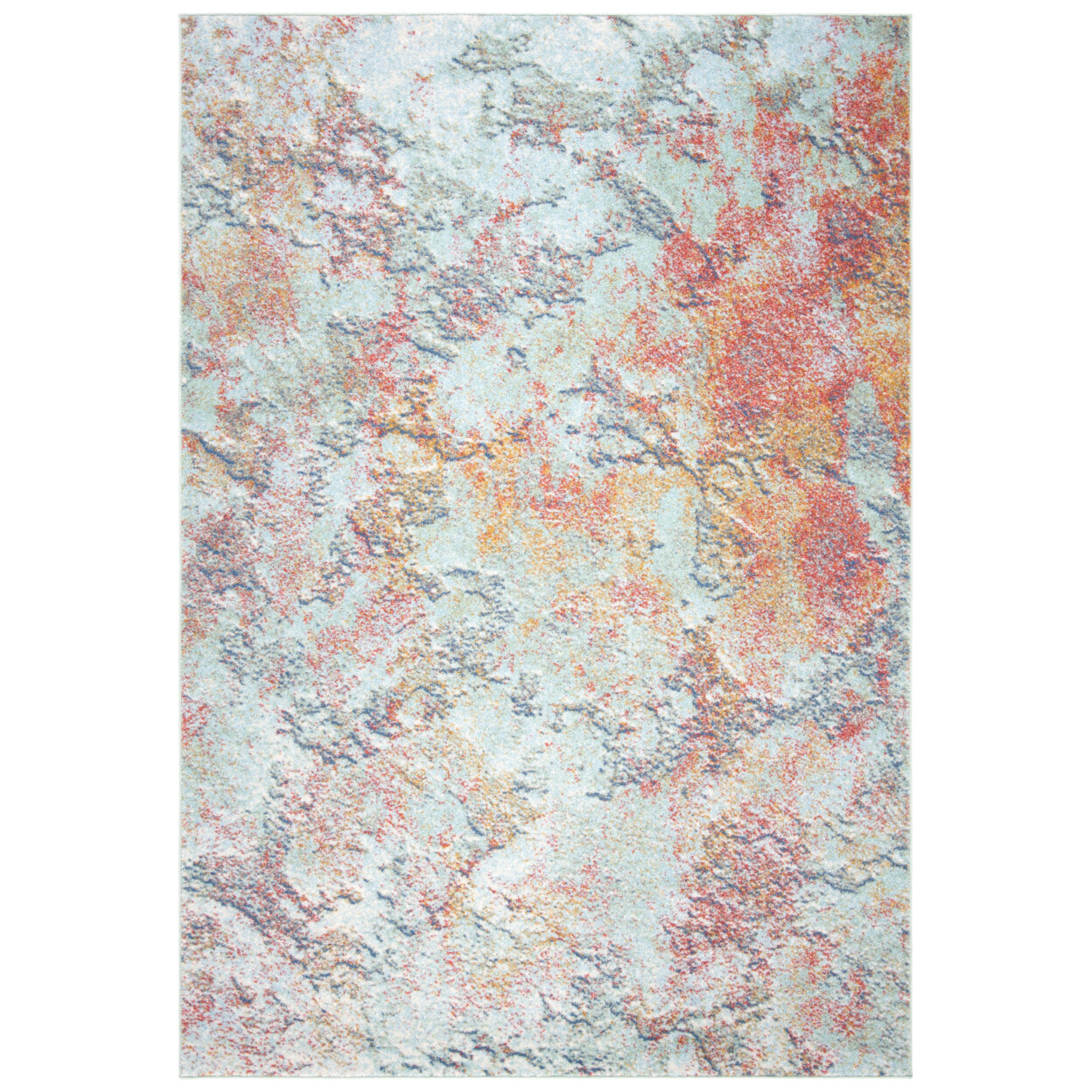 SAFAVIEH Prism Collection PSM532A Creme / Red Rug