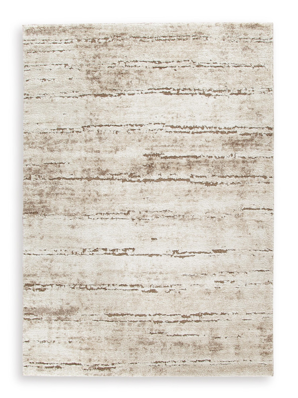 Signature Design by Ashley Kasney 5′ x 7′ Shag Area Rug, Neutral High Pile
