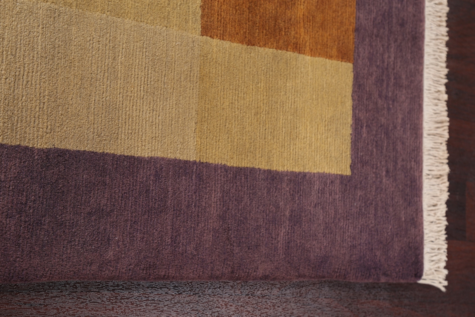 Bohemian Nepalese Rug Hand-Knotted 4×6 ft Wool