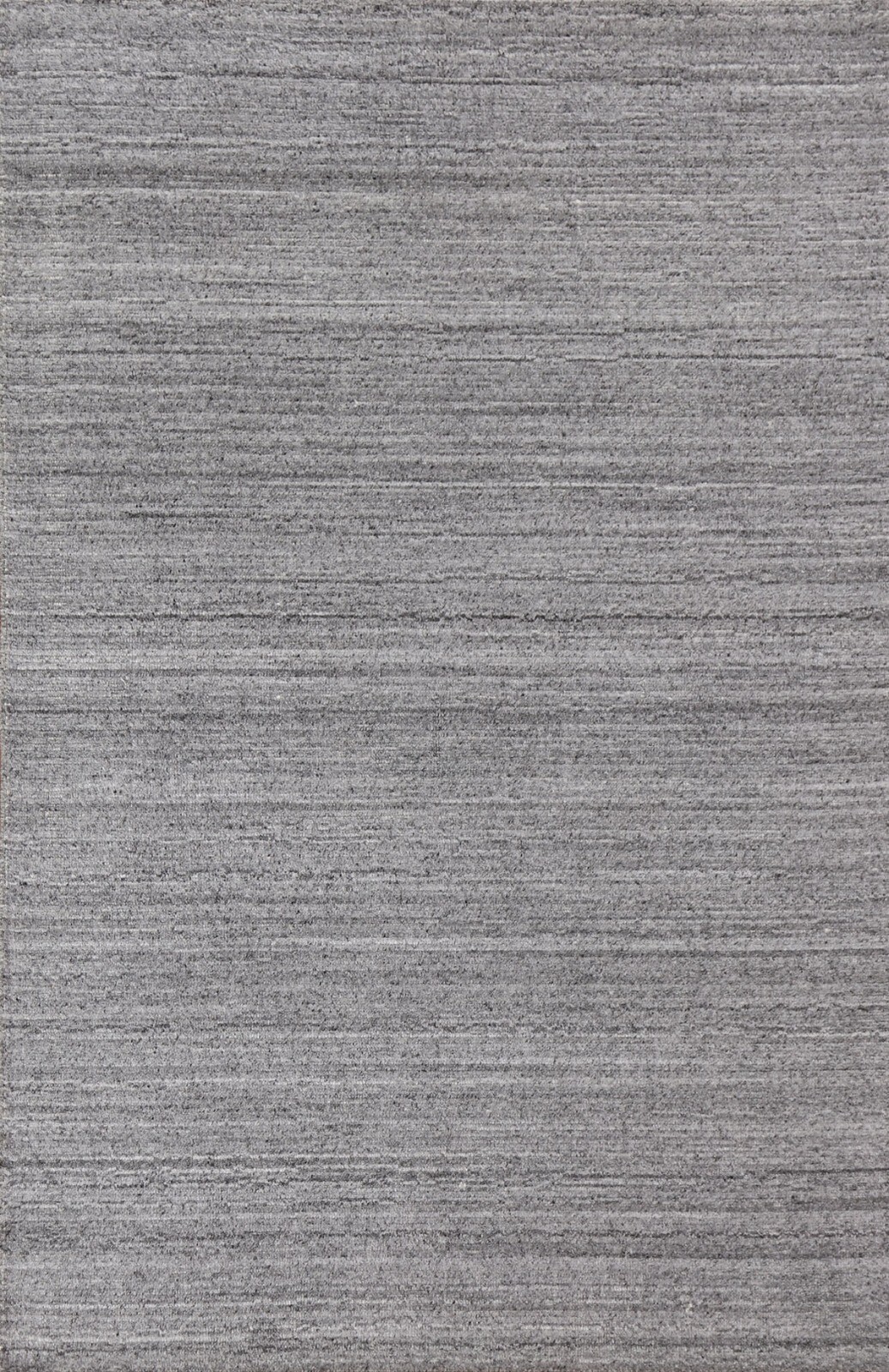 Contemporary Modern 4’x6′ Gray Rug Gabbeh Indian Hand-Knotted Solid Rug