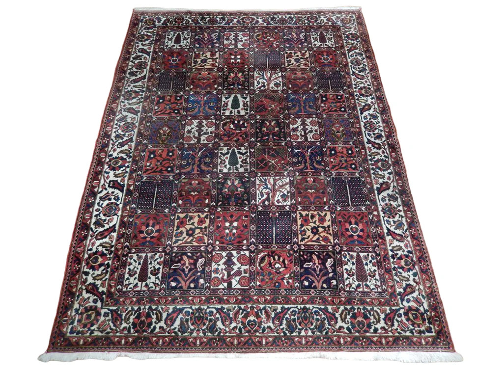 8.4 x 11.7 Multi-Color Perrsian Garden Bakhtiarii Rug 23257