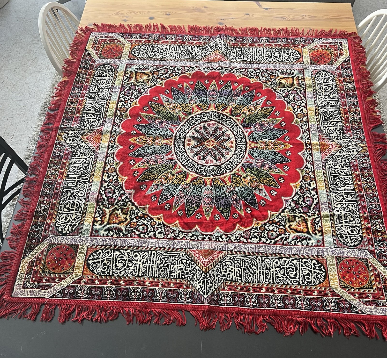 Turkish Decorative Rug 60in X 60 In