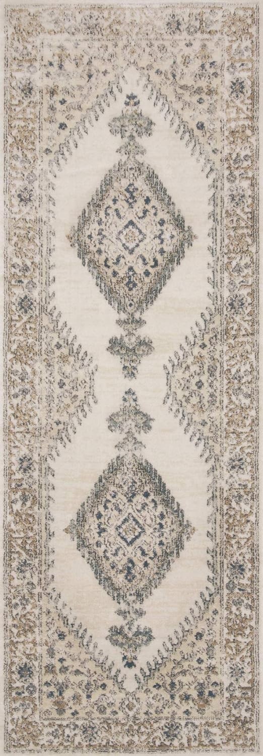 Loloi II 2′-8″ x 7′-6″ Area Rugs With Oatmeal And Ivory TEAGTEA-02OTIV2876