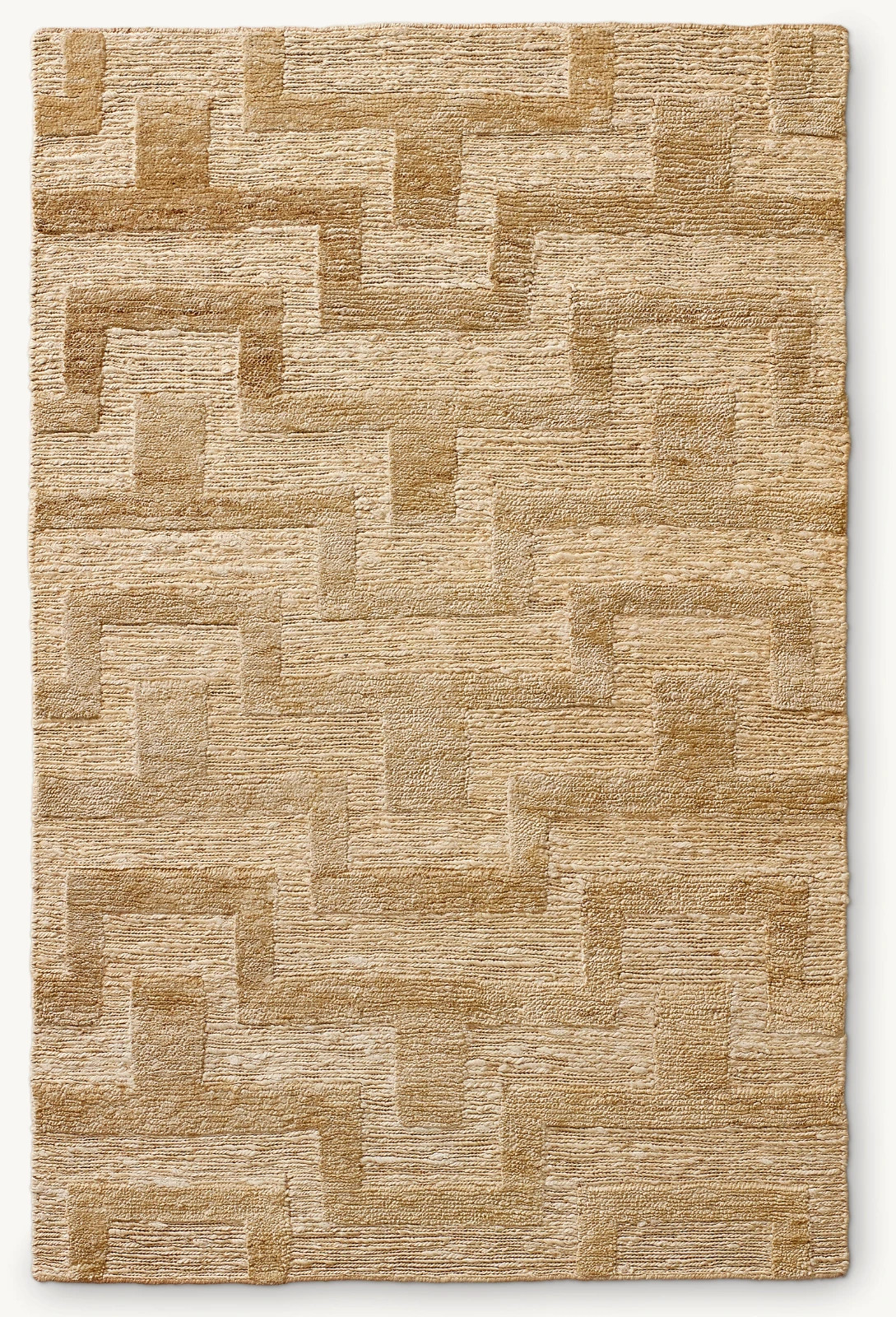 Hand-braided rugs. natural color tones, slubs and smooth sheen to the fore 5×8