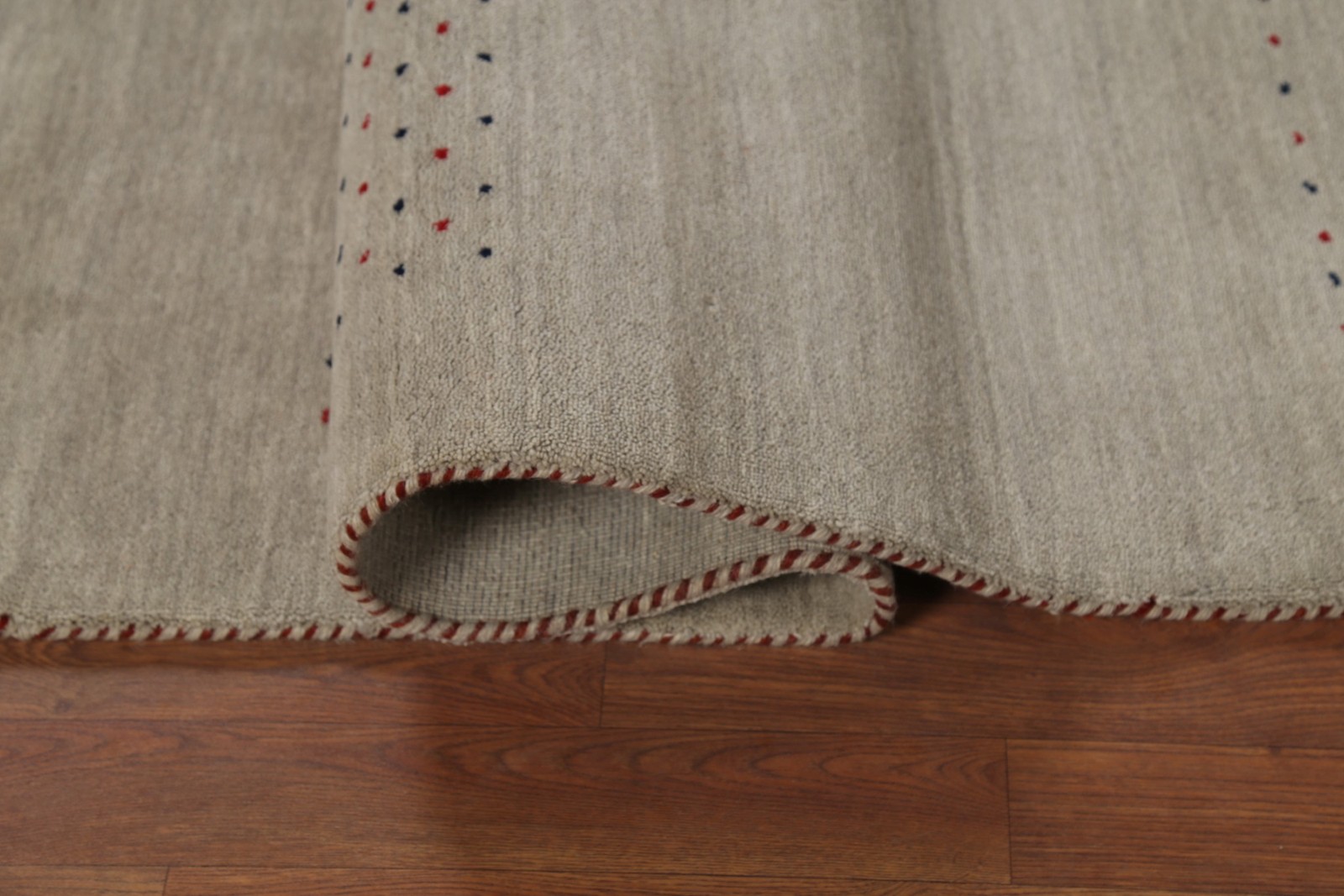 Little Animals Tribal Area Rug 7×10 Nomadic Brown Wool Hand-made Oriental Carpet