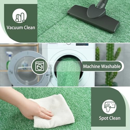 Washable 6×9 Living Room Rug, Modern Area Rugs with Soft Memory Foam for
