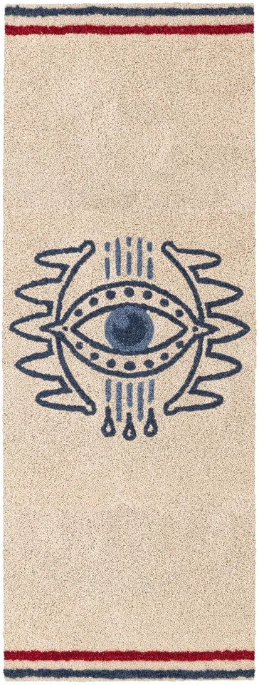 Hand Tufted Wool Rug with Boho Eye Design ,0 Customized Hand Tufted Rug,Home