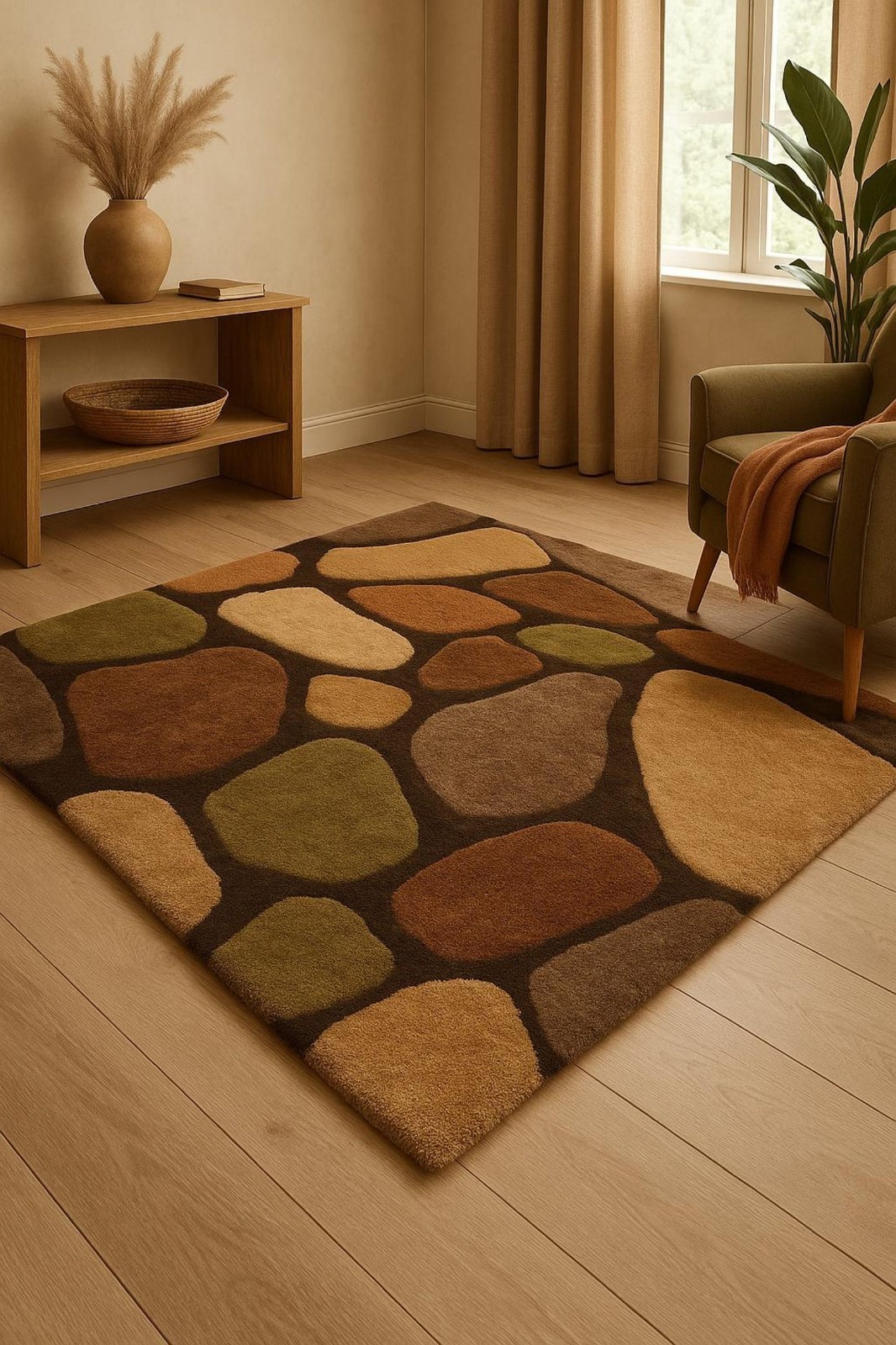Designer Rug | Irregular Rug | Wool area Rugs | Living Room Rug | Tufted A31