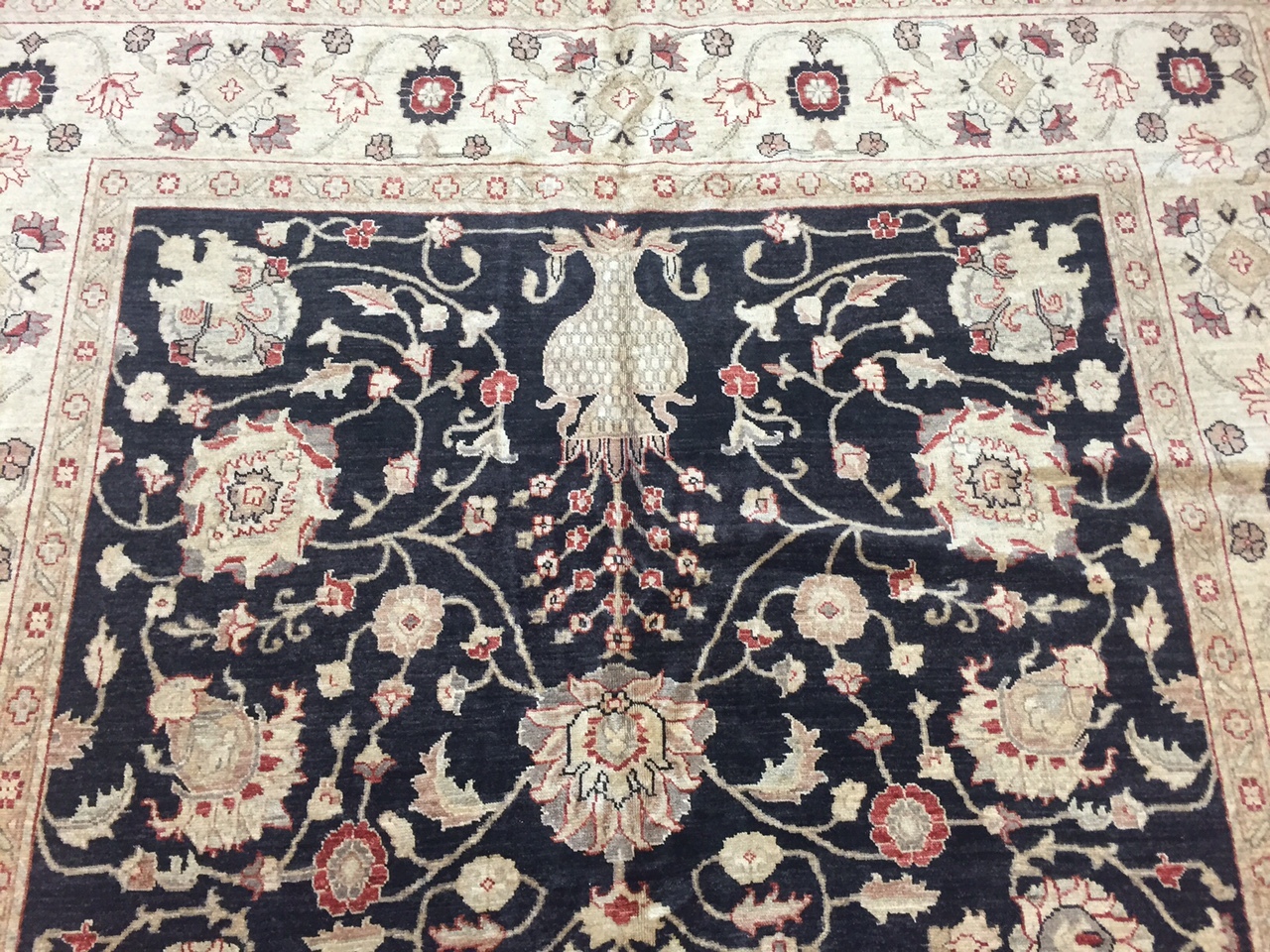 7’10” x 10’7″ New Pakistani Peshawar Oriental Rug – Hand Made Veg Dye 100% Wool