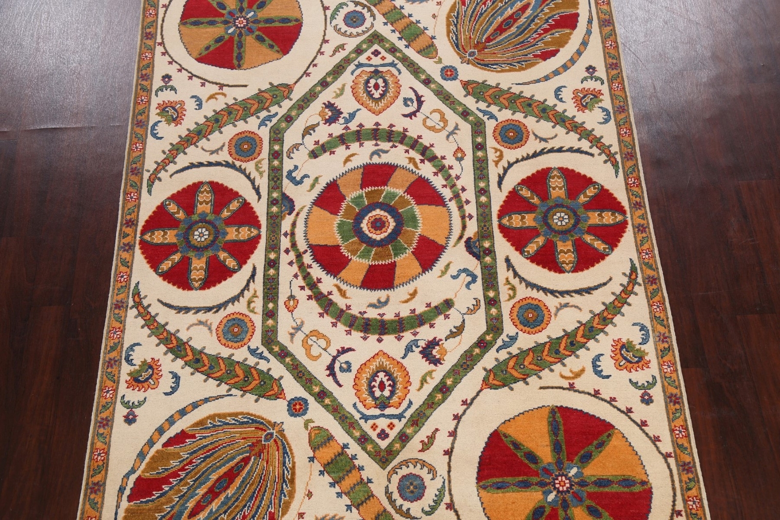 Vibrant Kazak Pakistani Rug Handmade Tradition Geometric Patterns Wool 6×9 ft