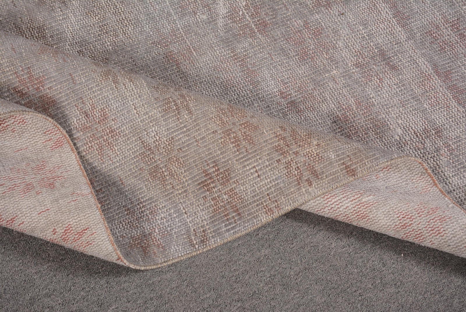 Vintage Rug, Area 4,8×8,2 ft Rug, Gray Ikat Rug