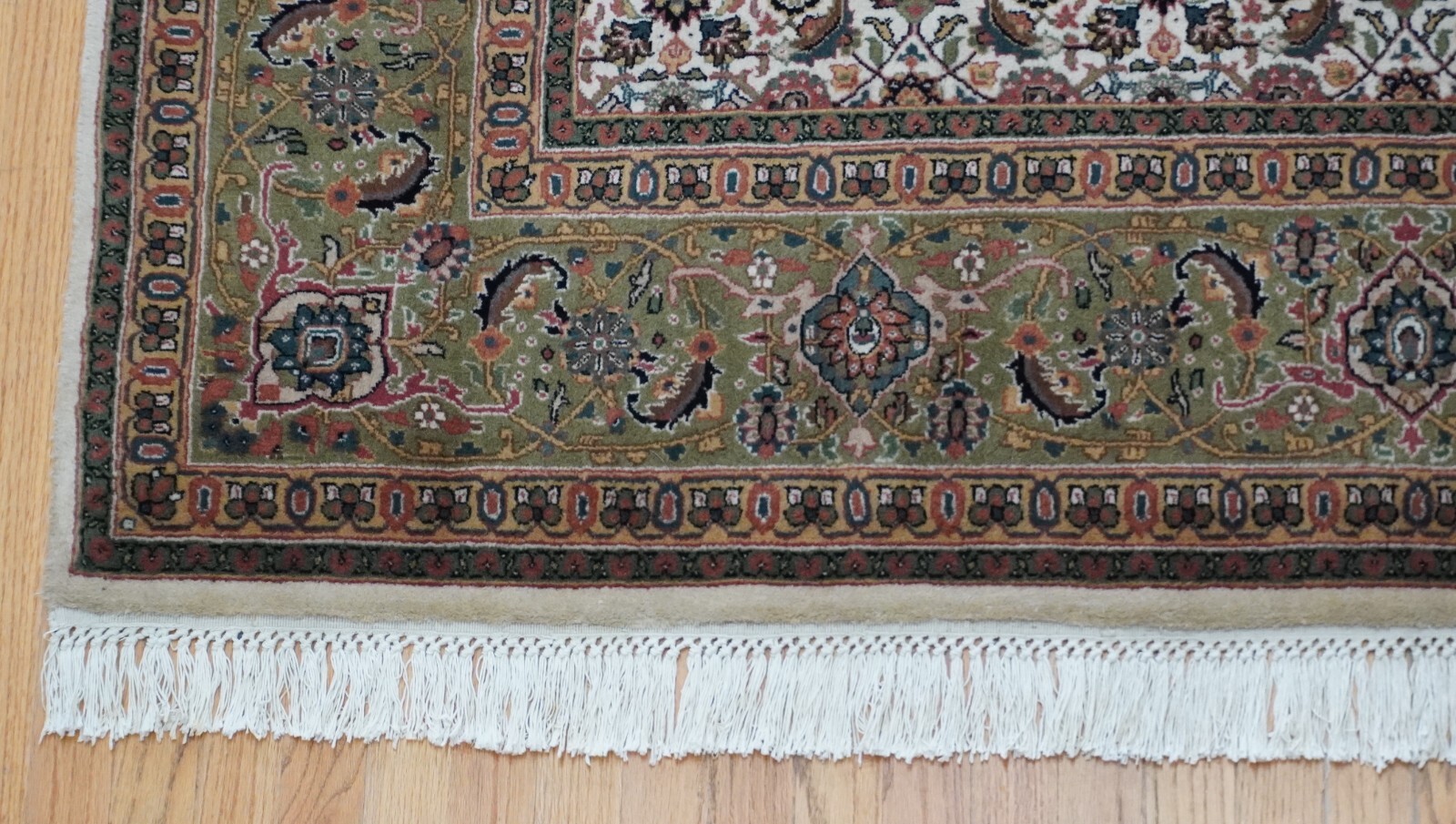 Excellent Indo-Tabrizz Mahi/Fish Design Hand knotted Oriental Rug Square 6′ x6′
