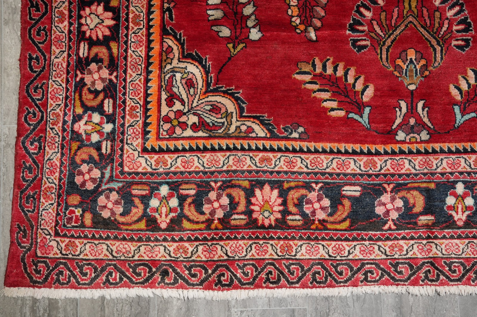 7 x 10 OLD Perrsian Lilihan Rug #F-3048