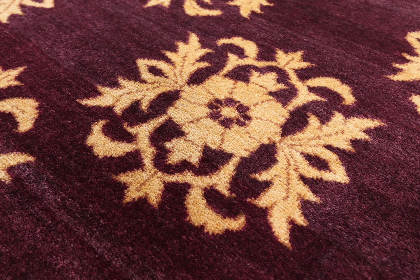 Gabbeh Hand-Knotted Wool Rug 6′ 1″ X 9′ 1″ – W1437